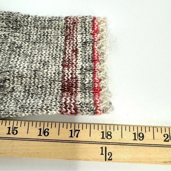 Lucky Brand NWT $148 Women’s Sz S Open Front Cardigan Sweater Striped Grey & Red - Picture 11 of 12